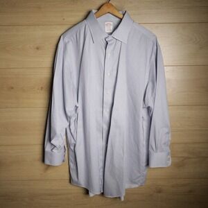 Brooks Brothers Madison Non Iron 17 1/2‎ 33 Striped Long Sleeve Dress Shirt